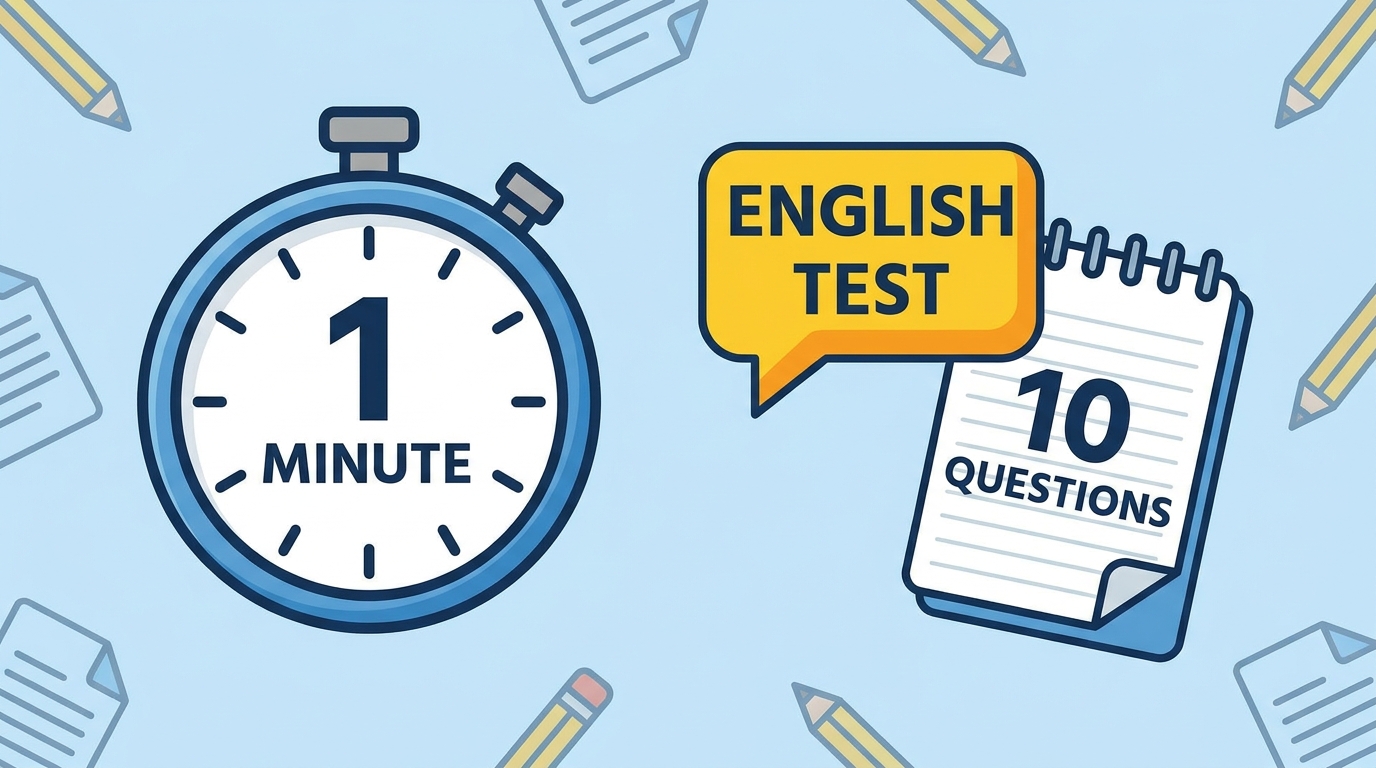 1 Minute English Test