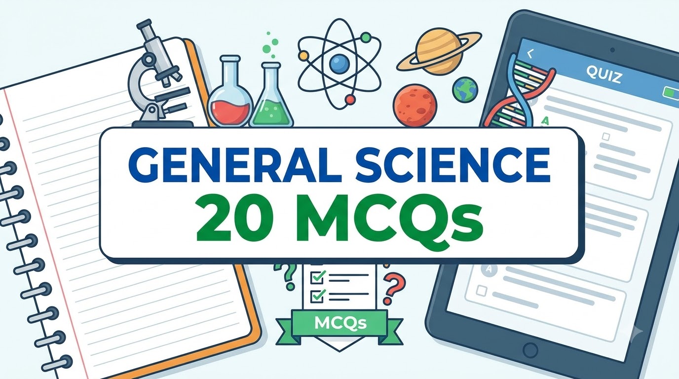 General Science 20 MCQs with Answers