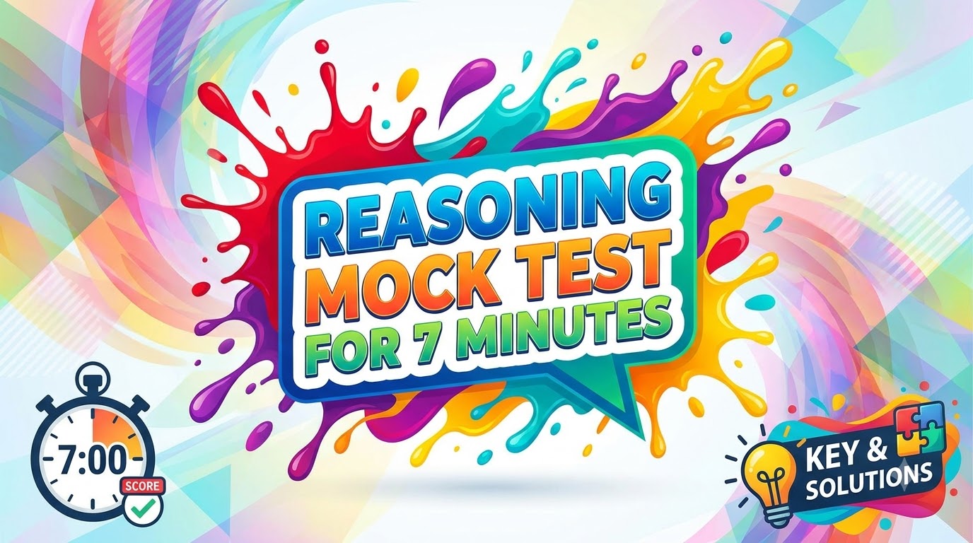 Reasoning Mock Test for 7 Minutes